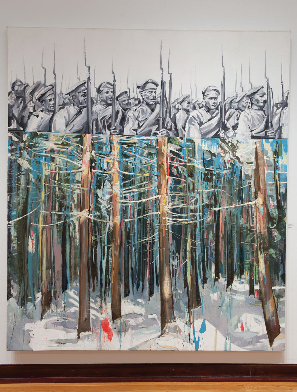 The Dichotomy of War (oil on canvas, 96" x 84"), 2011