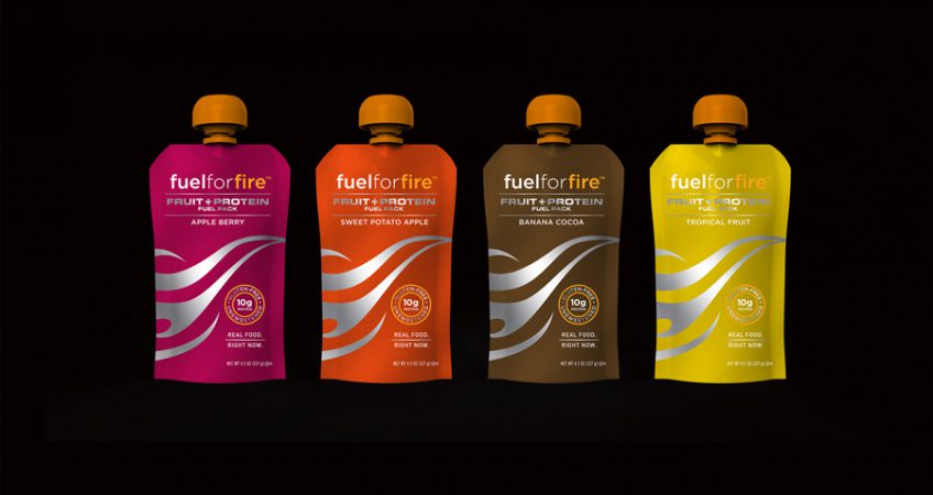 Brand identity and packaging for new paleo brand FuelforFire.