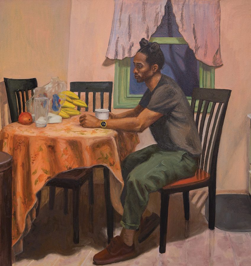 Raelis Vasquez, (BFA 2018) Even Inside, Oil On Canvas, School of the Art Institute of Chicago