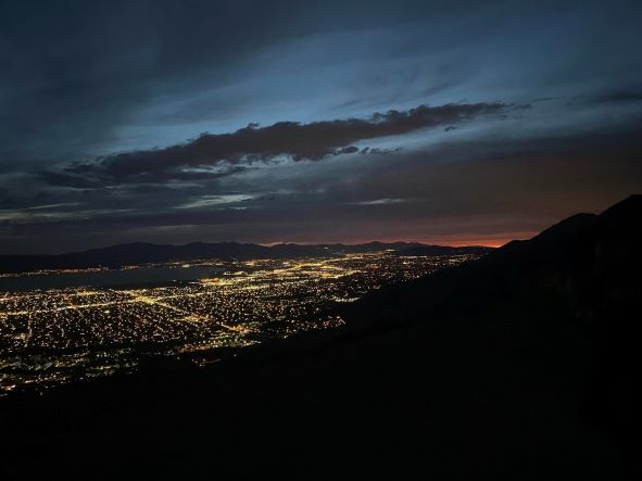 Utah Valley Shrouded In Darkness