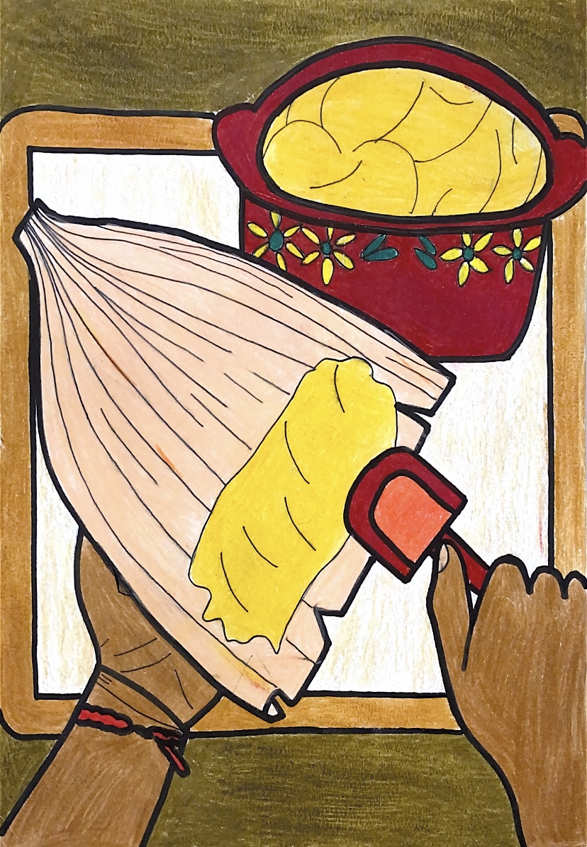 " Abuela hace tamales "
